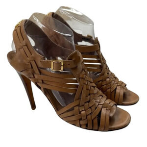 TORY BURCH Kelton Caged Heels Vegan Leather